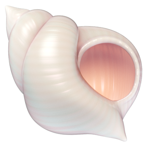 Emoji Vỏ xoắn ốc 🐚 dạng 3D