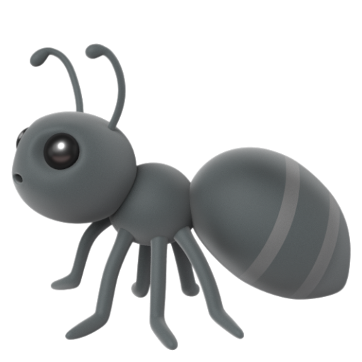 Emoji Kiến 🐜 dạng 3D