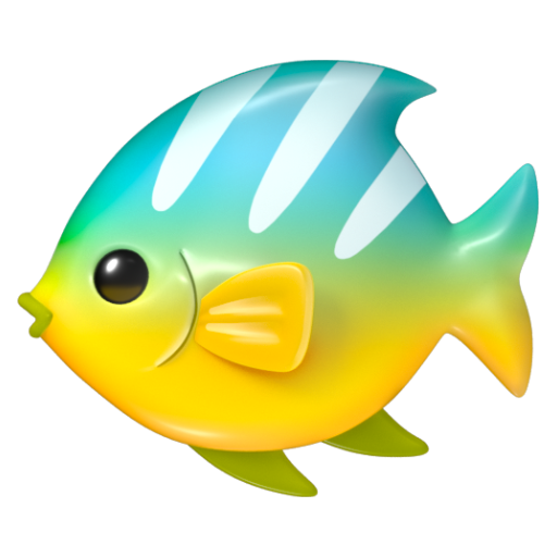 Emoji Cá nhiệt đới 🐠 dạng 3D