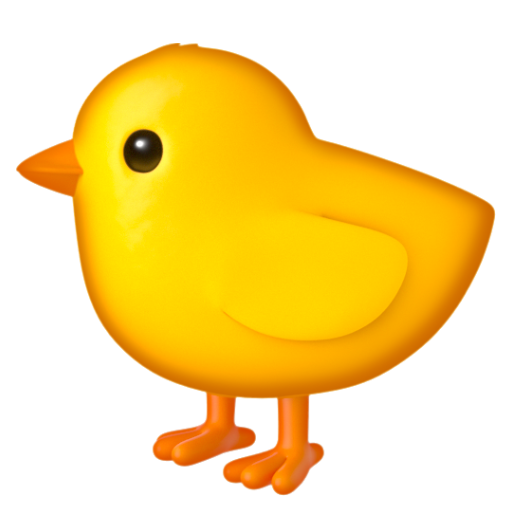 Emoji Gà con 🐤 dạng 3D