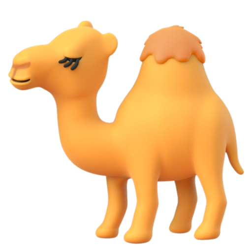Emoji Lạc đà 🐪 dạng 3D