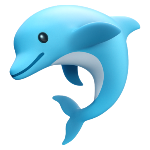 Emoji Cá heo 🐬 dạng 3D