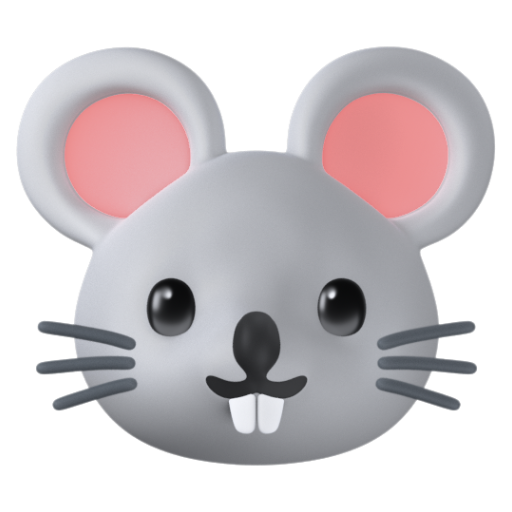 Emoji Mặt chuột 🐭 dạng 3D