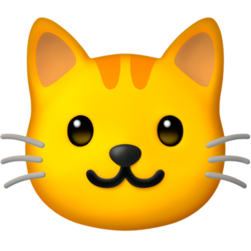Emoji Mặt mèo 🐱 dạng 3D