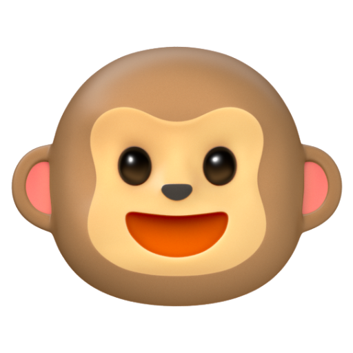 Emoji Mặt khỉ 🐵 dạng 3D
