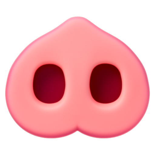 Emoji Mũi lợn 🐽 dạng 3D