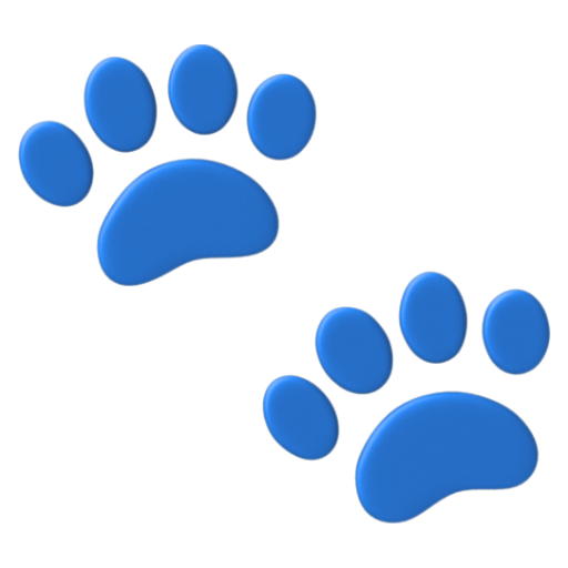 Emoji Dấu chân móng vuốt 🐾 dạng 3D