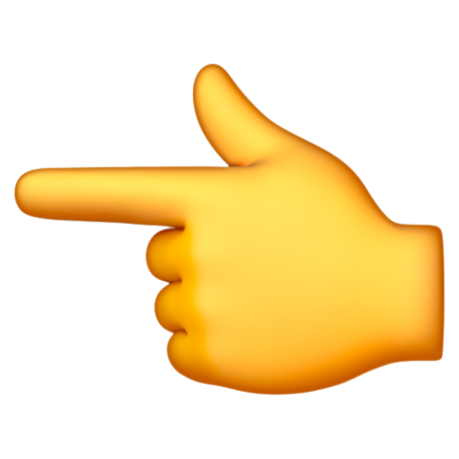 Emoji Ngón trỏ trái chỉ sang trái 👈 dạng 3D