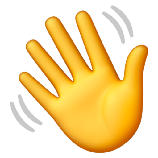 Emoji Vẫy tay 👋 dạng 3D
