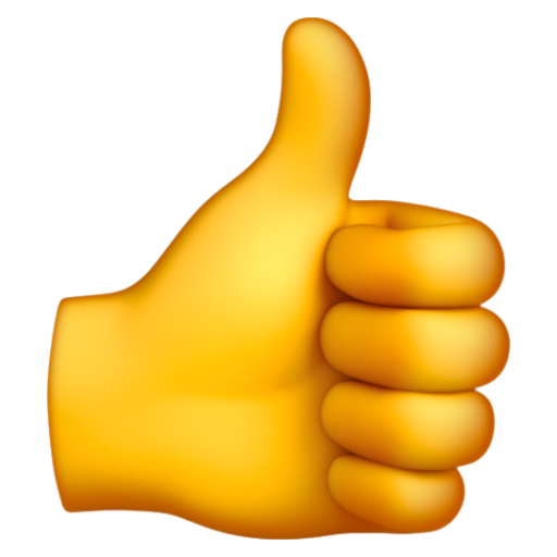 Emoji Dấu ra hiệu đồng ý 👍 dạng 3D