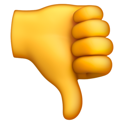 Emoji Dấu ra hiệu từ chối 👎 dạng 3D