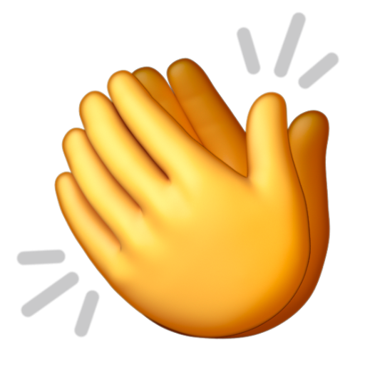Emoji Vỗ tay 👏 dạng 3D