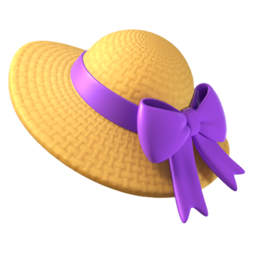 Emoji Mũ phụ nữ 👒 dạng 3D