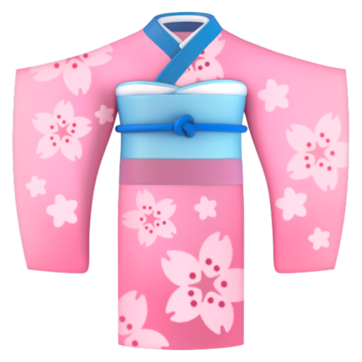 Emoji Kimono 👘 dạng 3D