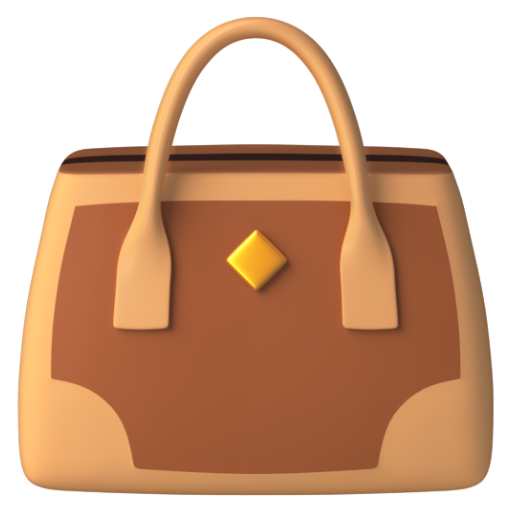 Emoji Túi xách 👜 dạng 3D