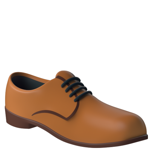 Emoji Giày nam 👞 dạng 3D