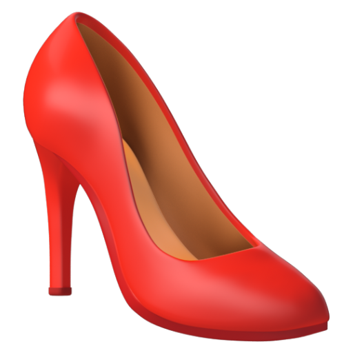 Emoji Giày cao gót 👠 dạng 3D