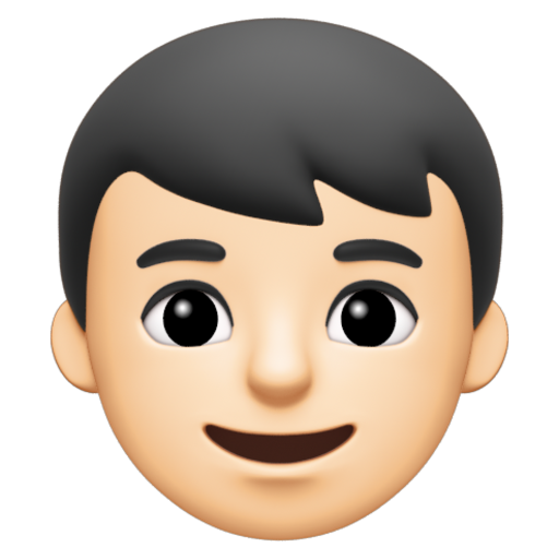 Emoji Con trai: màu da sáng 👦🏻 dạng 3D