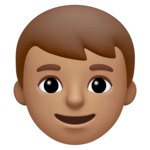 Emoji Con trai: màu da trung bình 👦🏽 dạng 3D