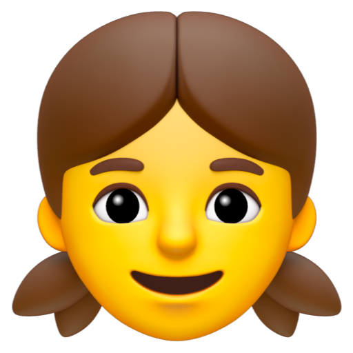 Emoji Con gái 👧 dạng 3D