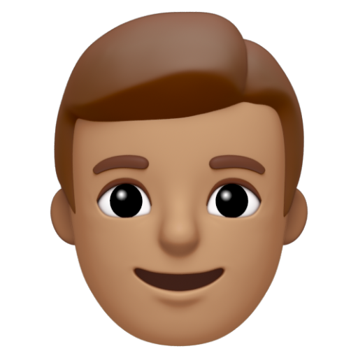 Emoji Đàn ông: màu da trung bình 👨🏽 dạng 3D