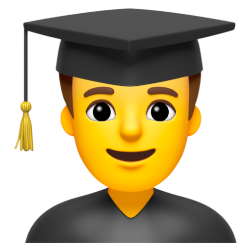 Emoji Sinh viên nam 👨‍🎓 dạng 3D