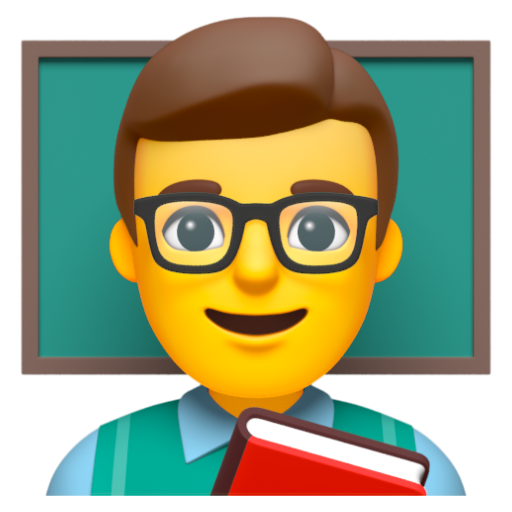 Emoji Giáo viên nam 👨‍🏫 dạng 3D