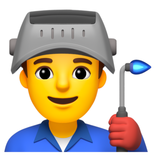 Emoji Công nhân nhà máy nam 👨‍🏭 dạng 3D