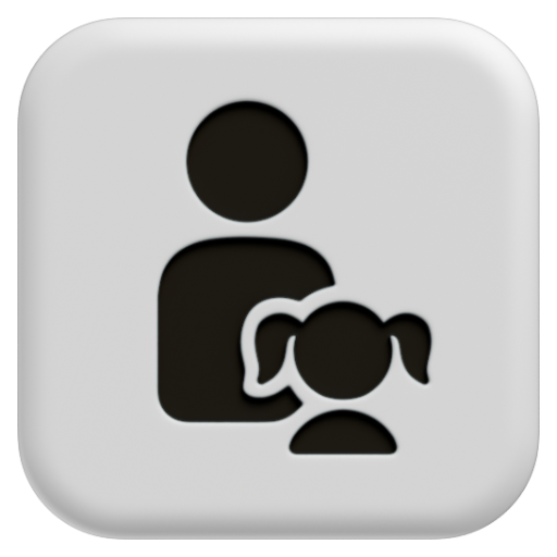 Emoji Gia đình: đàn ông, con gái 👨‍👧 dạng 3D