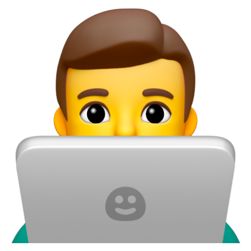 Emoji Kỹ sư công nghệ nam 👨‍💻 dạng 3D