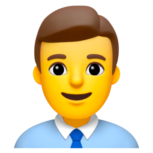 Emoji Nhân viên văn phòng nam 👨‍💼 dạng 3D