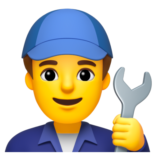 Emoji Thợ máy nam 👨‍🔧 dạng 3D