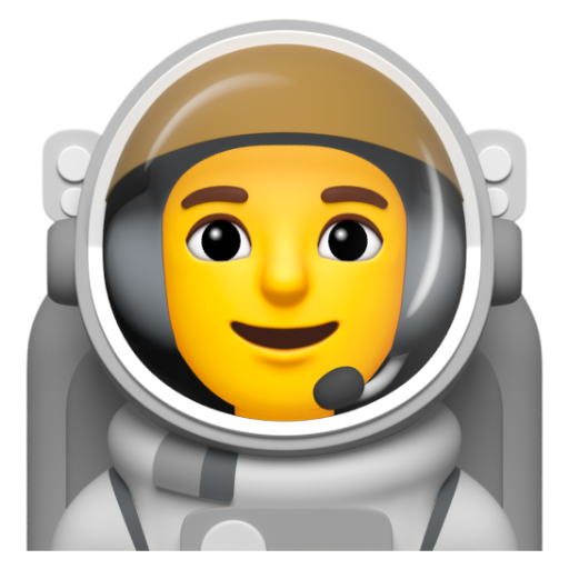 Emoji Phi hành gia nam 👨‍🚀 dạng 3D