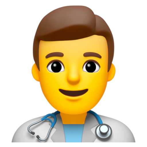 Emoji Nhân viên y tế nam 👨‍⚕ dạng 3D