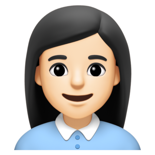 Emoji Nhân viên văn phòng nữ: màu da sáng 👩🏻‍💼 dạng 3D