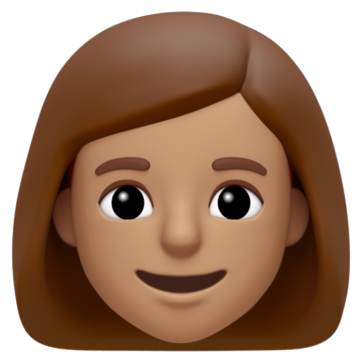Emoji Phụ nữ: màu da trung bình 👩🏽 dạng 3D