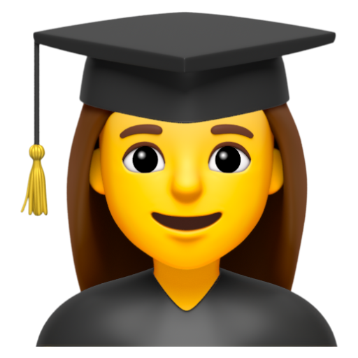 Emoji Sinh viên nữ 👩‍🎓 dạng 3D
