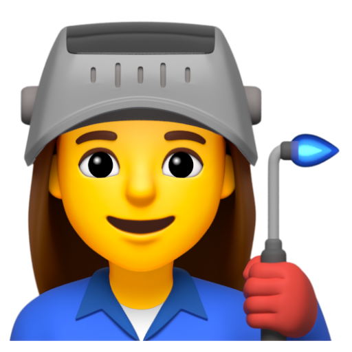 Emoji Công nhân nhà máy nữ 👩‍🏭 dạng 3D