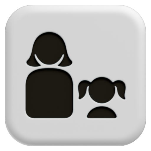 Emoji Gia đình: phụ nữ, con gái 👩‍👧 dạng 3D