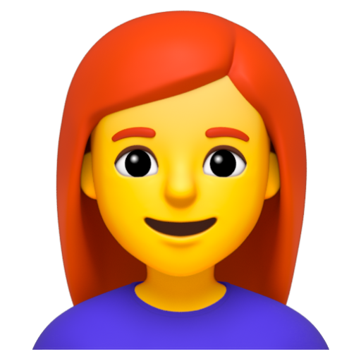 Emoji Phụ nữ: tóc đỏ 👩‍🦰 dạng 3D