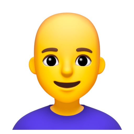 Emoji Phụ nữ: hói 👩‍🦲 dạng 3D