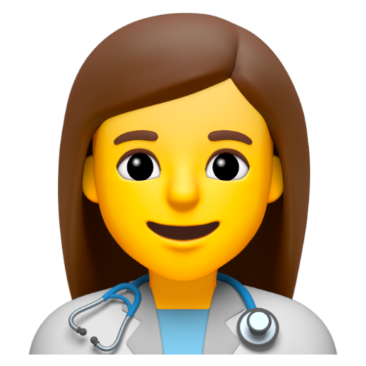 Emoji Nhân viên y tế nữ 👩‍⚕ dạng 3D