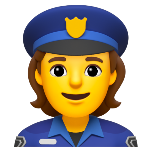 Emoji Cảnh sát 👮 dạng 3D