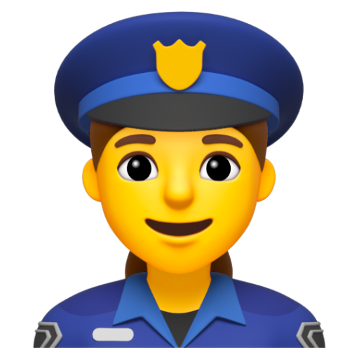 Emoji Cảnh sát nữ 👮‍♀ dạng 3D