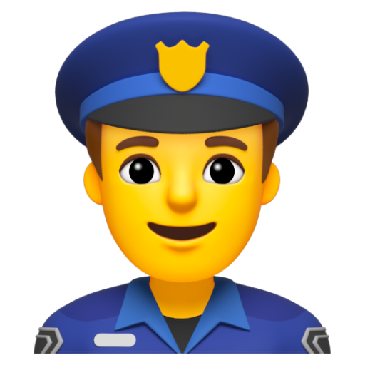 Emoji Cảnh sát nam 👮‍♂ dạng 3D
