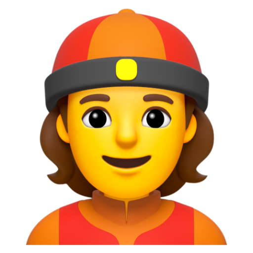 Emoji Người đàn ông đội mũ Trung Quốc 👲 dạng 3D