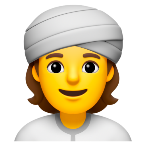 Emoji Người đội khăn xếp 👳 dạng 3D