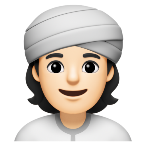 Emoji Người đội khăn xếp: màu da sáng 👳🏻 dạng 3D