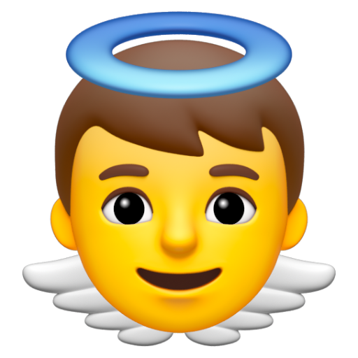 Emoji Thiên thần nhỏ 👼 dạng 3D