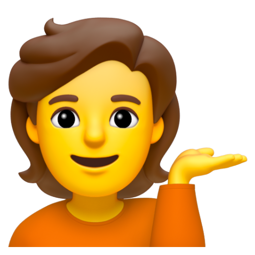 Emoji Người ra hiệu trợ giúp 💁 dạng 3D